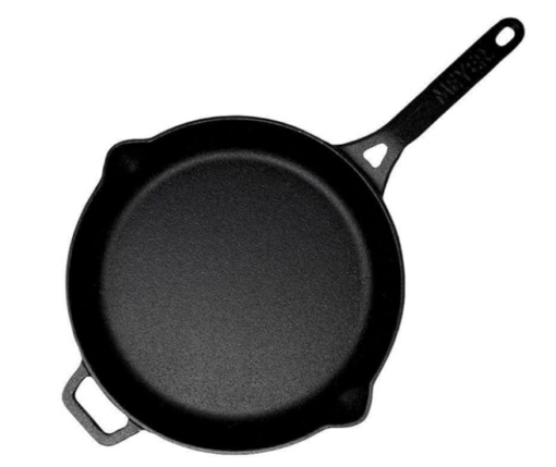 Meyer Pre-Seasoned Cast Iron Frypan | Cast Iron Skillet | Iron Pan | Induction Frying Pan | Iron Fry Pan | Fish Fry Pan| Cast Iron Utensils for Cooking | Iron Cookware for Kitchen, 26cm, Black - Image 2